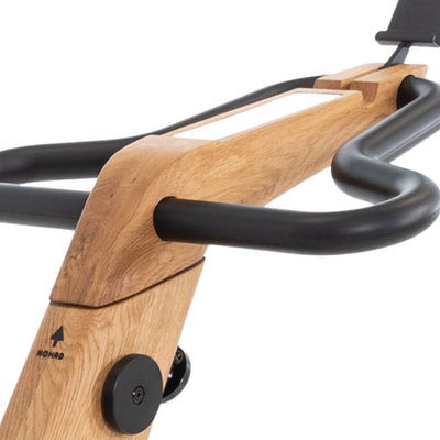 Vélo d'intérieur NOHRD Bike V2 Oak avec écran tactile intégré - Bois de chêne - Installation gratuite