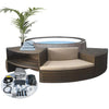 Jacuzzi apparent NetSpa Vita Premium avec mobilier pour 5/6 personnes