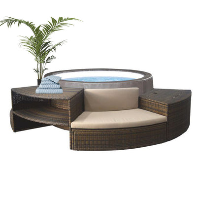 Jacuzzi apparent NetSpa Vita Premium avec mobilier pour 5/6 personnes