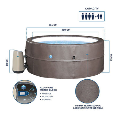 NetSpa Vita Premium opbouw jacuzzi met meubelset voor 5/6 personen