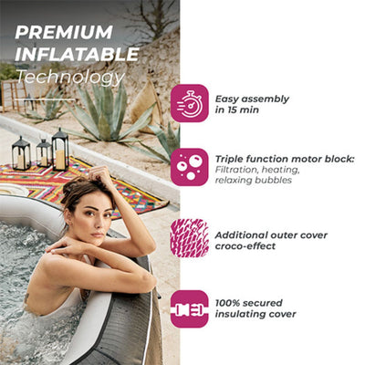 Jacuzzi gonflable pour 5/6 personnes - NetSpa Python