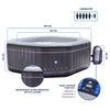 Jacuzzi gonflable pour 5/6 personnes - NetSpa Silver