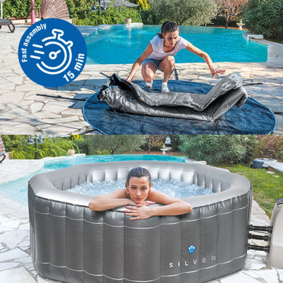 Jacuzzi gonflable pour 5/6 personnes - NetSpa Silver