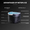 NetSpa Ice Vita bain de glace + jacuzzi pour 4 personnes avec ensemble de meubles - multifonctionnel - 3 kW