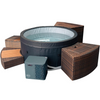 NetSpa Ice Vita ijsbad + jacuzzi voor 4 personen met meubelset - multifunctioneel - 5kW