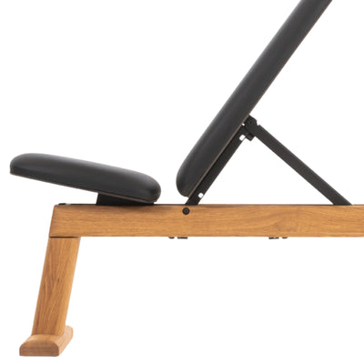 NOHRD Weight Bench Oak - Banc de musculation réglable - Bois de chêne