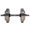 NOHRD Weight Plate Tower Walnoot - Set met Gungnir Dumbbells & Barbell - Notenhout