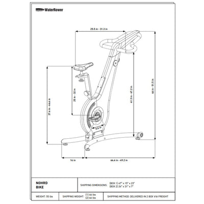 NOHRD Bike Oak Indoor-Fahrrad – Eiche – Kostenlose Installation