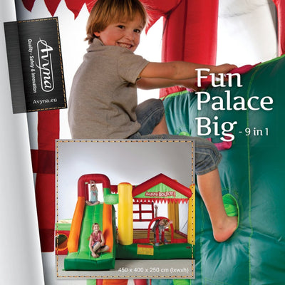 Château gonflable Avyna Happy Bounce - Fun Palace Big (PVC) 9-1 Prof - 4 personnes