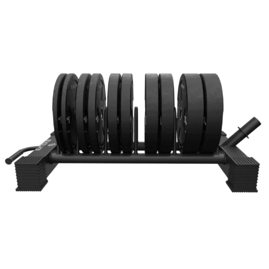 Support de rangement pour plaques de poids horizontal - Evolve Fitness BR-050 Bumper Plate Rack 