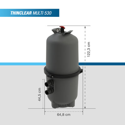 Poolex ThinClear Multi - Patroon filtersysteem / multi-cartridge filtersysteem voor zwembad