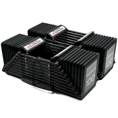 Verstellbare Hanteln 2 bis 45 KG (2er-Set) - Powerblock Pro 100 EXP PBP100SET4 (Phase 4)