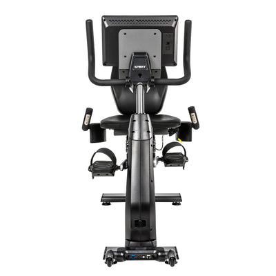 Spirit Fitness CR1000ENT Phantom – Professionelles Liege-Heimtrainer mit Touchscreen-Entertainment-Bildschirm