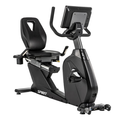 Spirit Fitness CR1000ENT Phantom - Professionele ligfiets hometrainer met touchscreen entertainment scherm