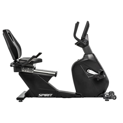 Spirit Fitness CR1000ENT Phantom - Vélo d'appartement couché professionnel avec écran de divertissement tactile