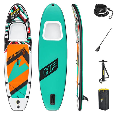 SUP-Board-Set – Hydro Force Breeze Panorama – mit Sichtfenster &amp; Zubehör – 305 x 84 x 12 cm