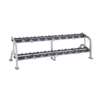 Steelflex NDR2 Dumbbell Rack - Système de stockage à deux couches pour haltères