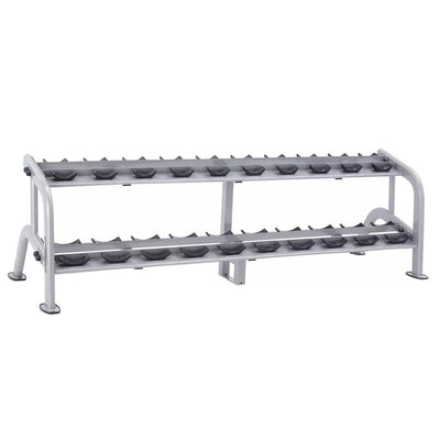 Steelflex NDR2 Dumbbell Rack - Système de stockage à deux couches pour haltères