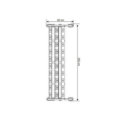 Steelflex NDR2 Dumbbell Rack - Tweelaags opslagsysteem voor halters