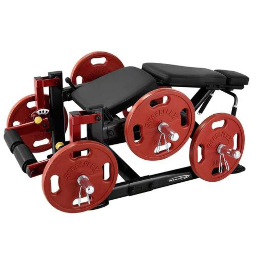 Liggende Leg Curl Machine - Plate Loaded - Steelflex PLLC-BR