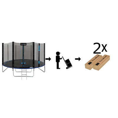 Thunder Epic opbouw trampoline rond (Ø366 cm) met net - 2 kleuren