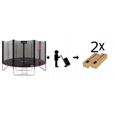 Thunder Epic opbouw trampoline rond (Ø366 cm) met net - 2 kleuren