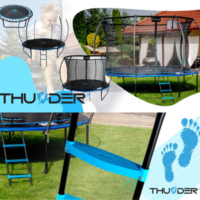 Thunder Superb opbouw trampoline rond (Ø244 cm) met net - 2 kleuren