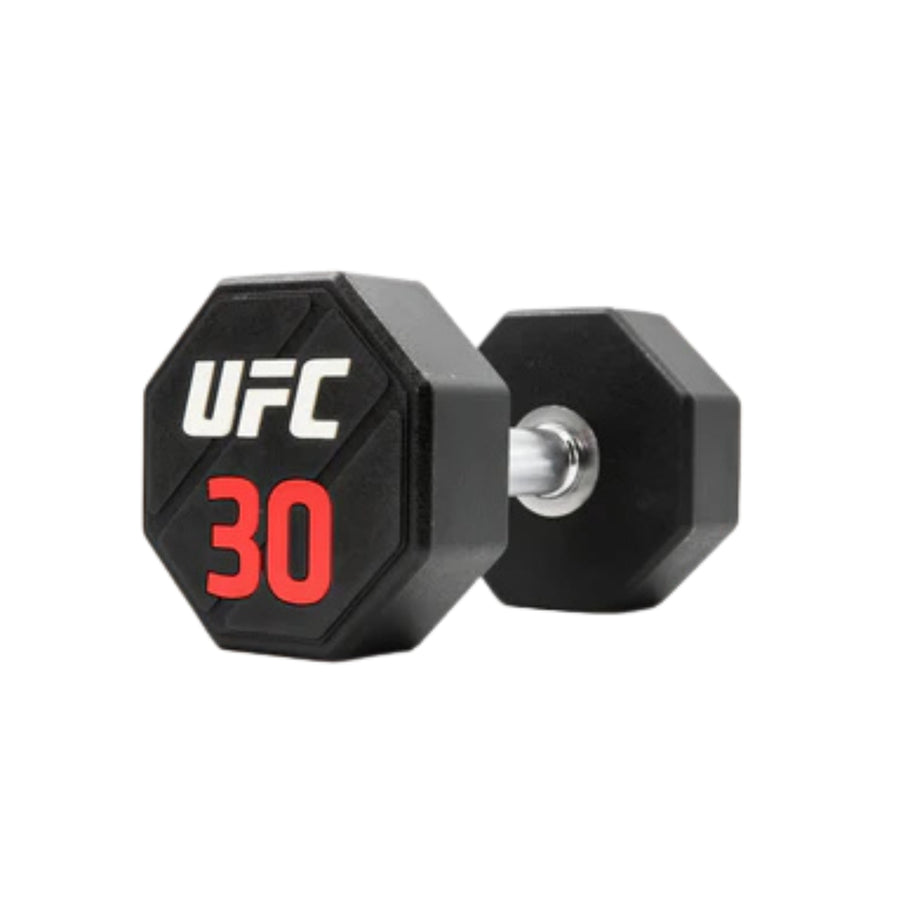 UFC dumbbell rack met 10 stuks premium urethane halters - 22-40 kg