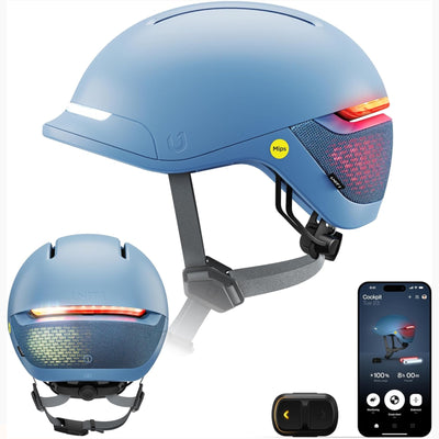 Unit 1 Faro Maverick (Blau / Groß) – Smarter Fahrradhelm mit MIPS und zahlreichen einzigartigen Features