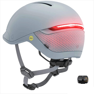 Unit 1 Faro Stingray (Gris Bleu / Large) - Casque de vélo intelligent avec MIPS et de nombreuses fonctionnalités uniques