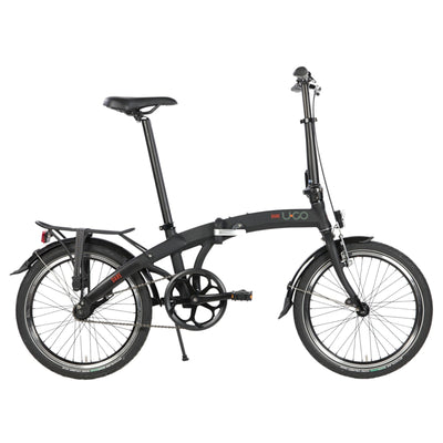 Vouwfiets - U GO Dare S1 20" - Smoke Black - Single Speed - V brake / terugtrap