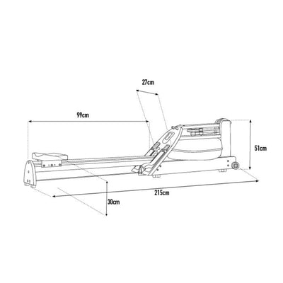 WaterRower A1 Rudergerät – Eiche