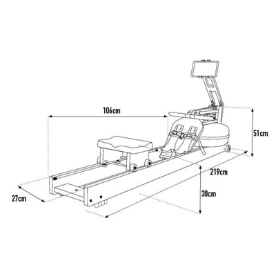 WaterRower Performance Ergometer Oak Rudergerät – Oak