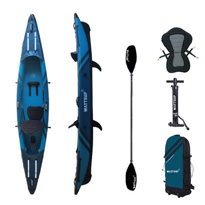 Kayak gonflable avec accessoires - WattSUP Torpedo - Extra robuste - 1 personne