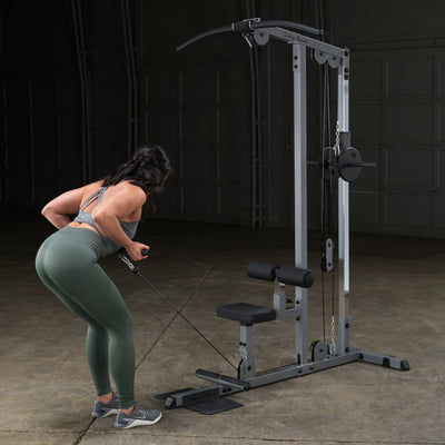 Lat Pulldown & Low Row Machine - Body-Solid GLM83 - Plate loaded