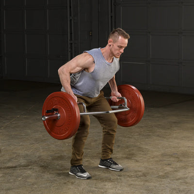 Body-Solid OTB50RH Barre de haussement d'épaules olympique - Barre de piège