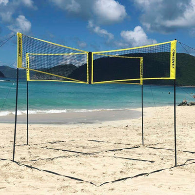 Kruisnet voor volleybal/badminton met 4 personen - multifunctioneel - Crossnet