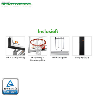 Goalrilla CV72 Profi-Basketballpfosten (Inground) – höhenverstellbar