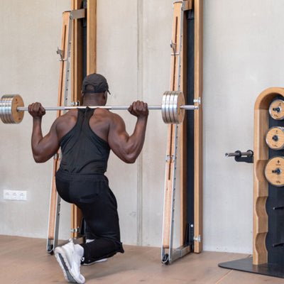 NOHRD Squat Rack Eiken - Bevestigd aan de muur - Eikenhout