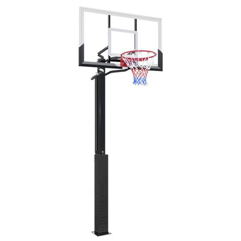 Poteau de basket-ball professionnel Evolve IG-140 (creusé) - Hauteur réglable 