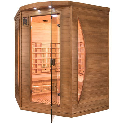 Infraroodsauna (hoeksauna) voor 3 personen - France Sauna Spectra 3-seater