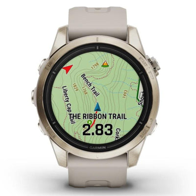 Garmin Epix Pro (G2) 42mm Sapphire Edition - Soft Gold met Light Sand band - Premium multisport & outdoor horloge