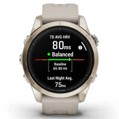 Garmin Epix Pro (G2) 42mm Sapphire Edition - Soft Gold met Light Sand band - Premium multisport & outdoor horloge