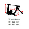 Minoura LR241 LiveRide Fahrradtrainer mit QR-Lenkerschalter