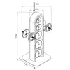 NOHRD Weight Plate Tower Oak - Ensemble avec haltères et haltères Gungnir - Chêne