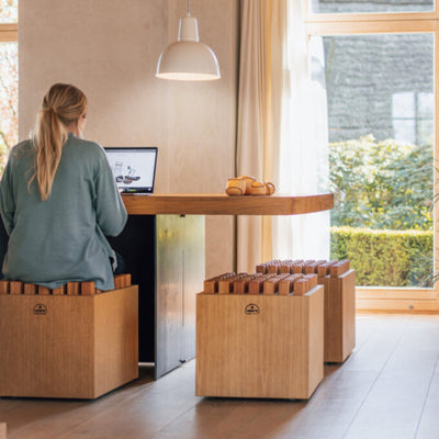 NOHRD Hedgehock Eiken - Ergonomische houten stoel - Eikenhout