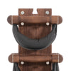 NOHRD SwingBell Tower Set Walnut - kettlebells avec support de rangement - Noyer et cuir