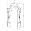 Bateau pneumatique avec pagaies - Coasto BT-CDS230S - 230x135