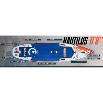 Set de planches SUP - Coasto Nautilus 11'8 - avec accessoires