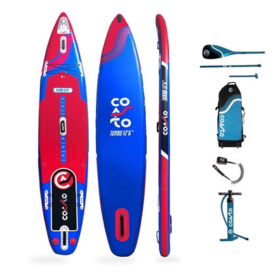 SUP-Board-Set - Coasto Turbo 12'6 - mit Zubehör